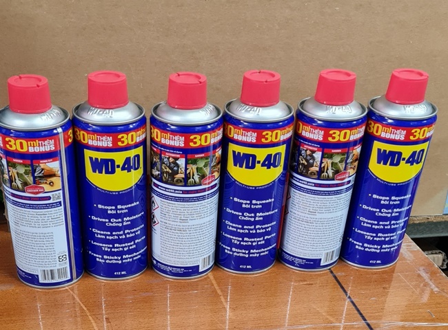 Chai xịt chống rỉ sét WD-40 tẩy sạch sáng bốn cầu đơn giản