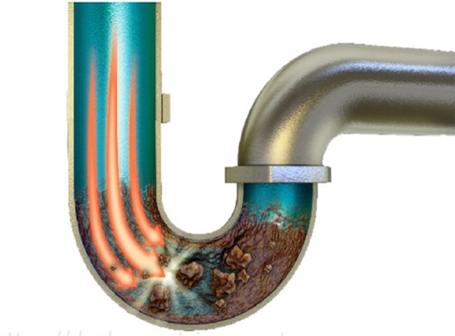 Do ống thông hơi bồn cầu bị tắc nghẽn