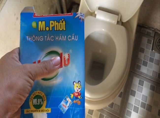 Sử dụng bột thông bồn cầu đảm bảo giải quyết vấn đề