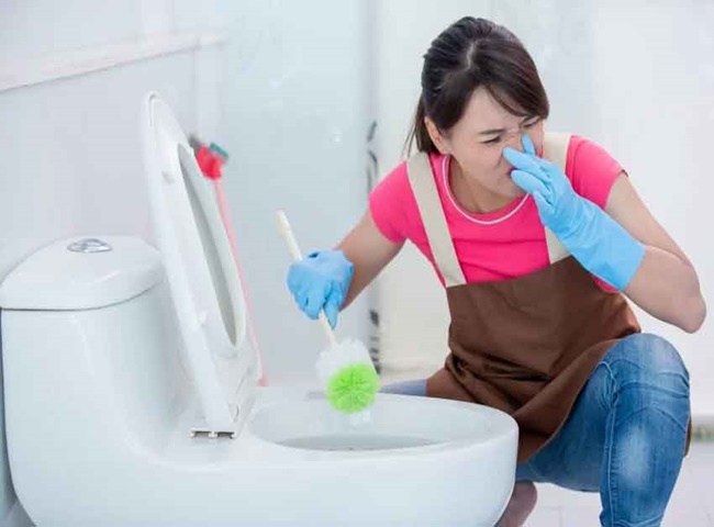 Bồn cầu bị nứt, rạn cũng c&oacute; thể g&acirc;y ra m&ugrave;i h&ocirc;i kh&oacute; chịu