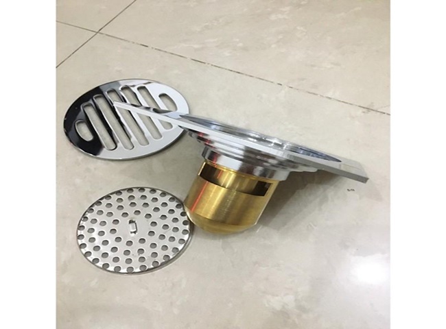 Phễu thoát sàn chống mùi bằng đồng