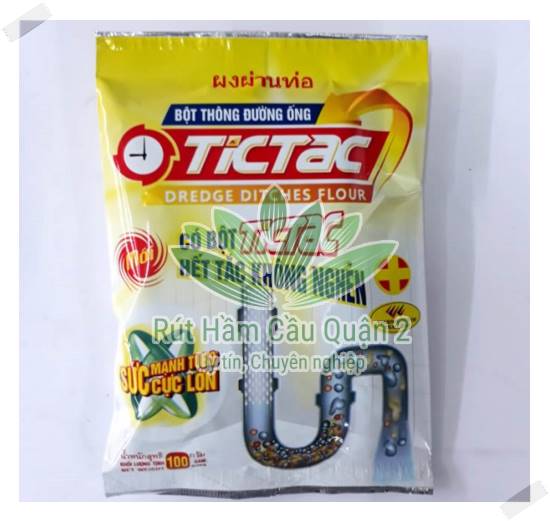 Sử dụng bột thông đường ống không gây ra mùi