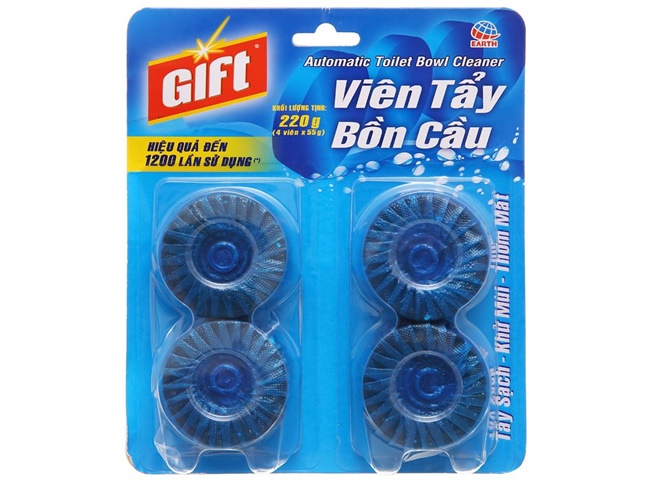 Viên tẩy bồn cầu Gift là một thương hiệu của Việt Nam sản xuất